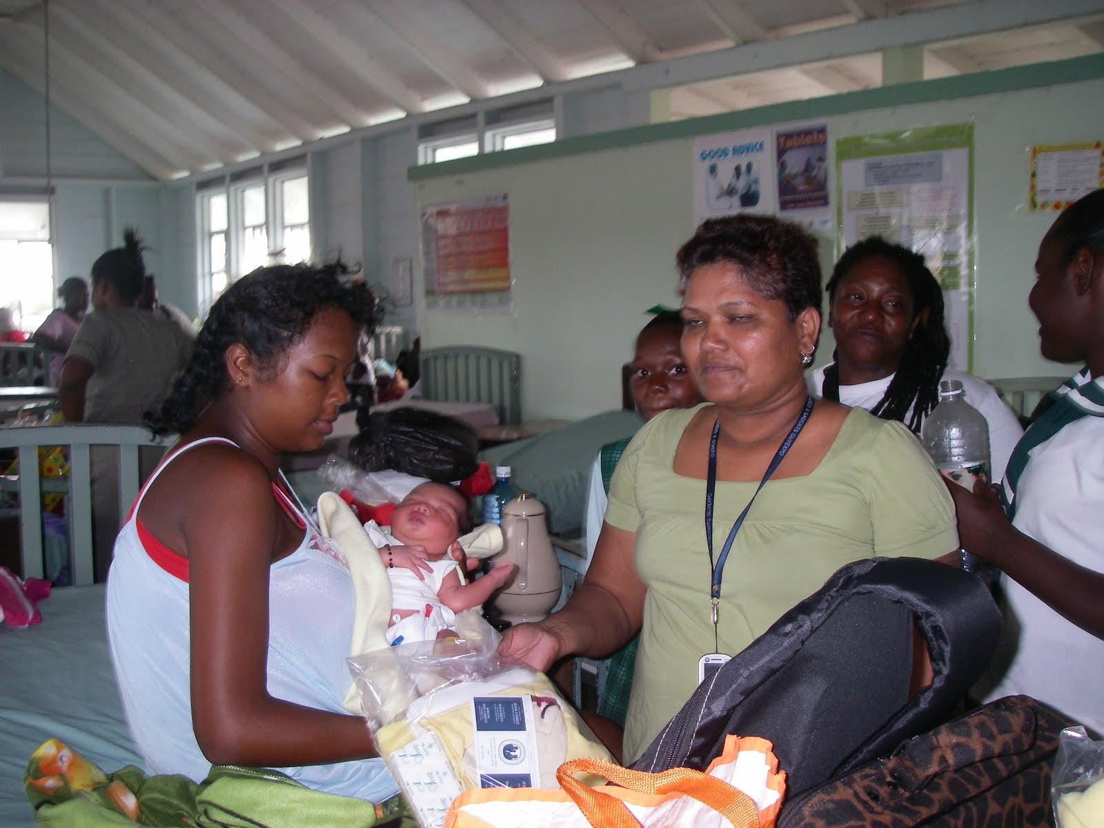 Lynn & Sharon Angus' Mission Memories Handing out Baby Kits and Baby