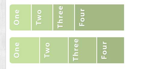 Green Slide Menu