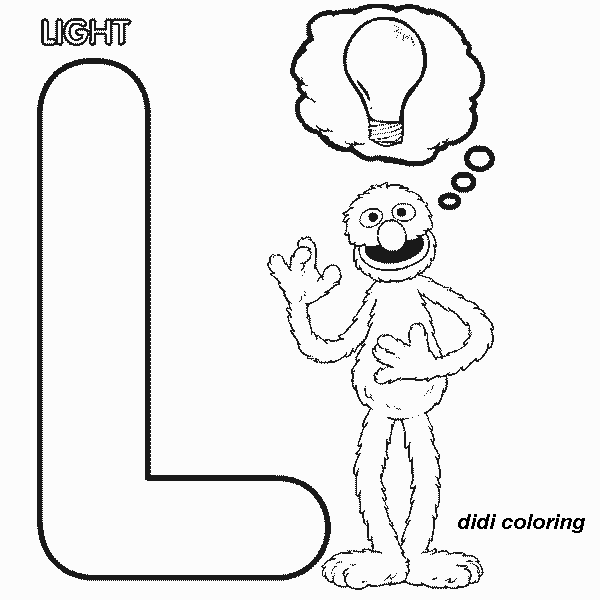 Didi Coloring Page Printable Preschool Alphabets Uppercase