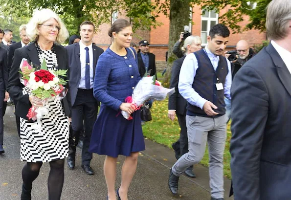 King Carl Gustav of Sweden and Crown Princess Victoria of Sweden visited Swedish Migration Board in Restad farm in Vanersborg Uddevalla