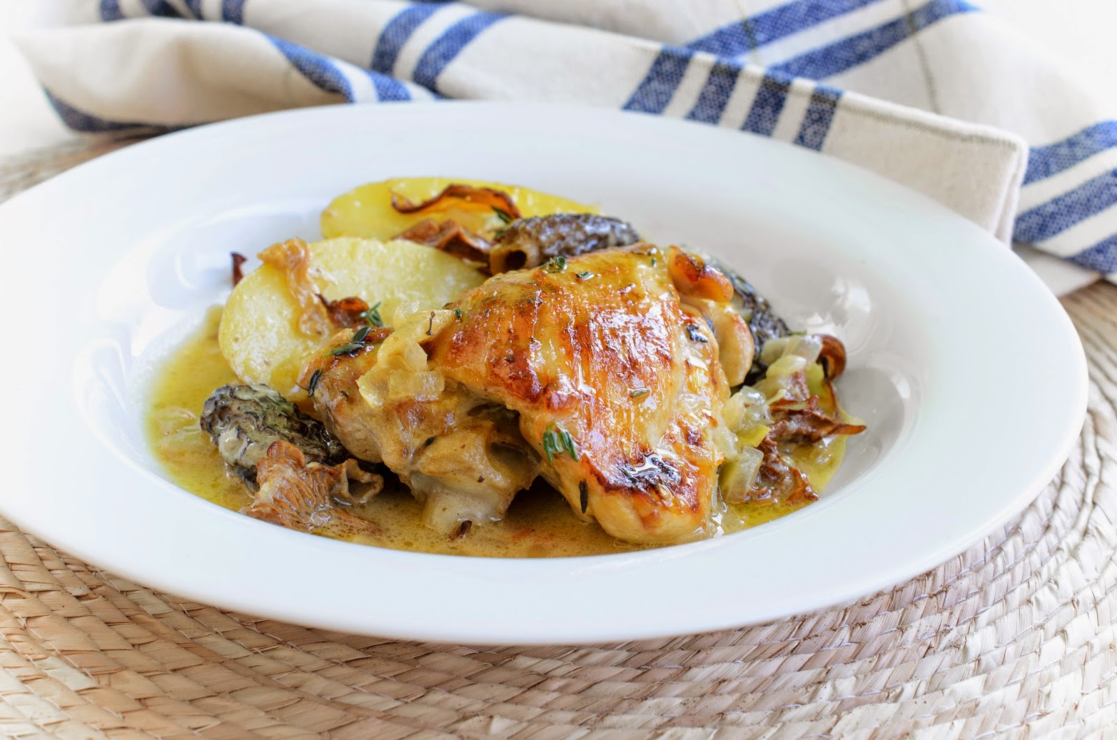 Chicken With Morel and Chanterelle Mushrooms (A Ricardo Recipe) The Tiffin Box