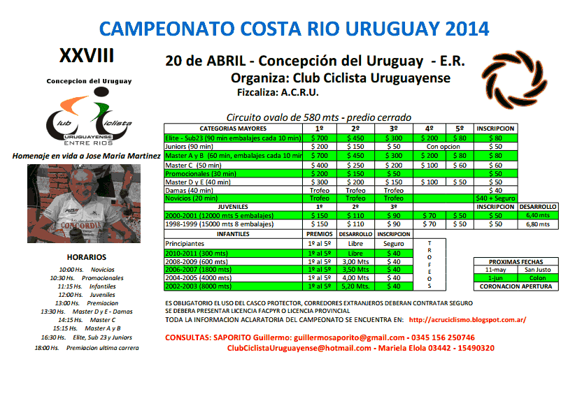 3º Fecha del Costa 2014