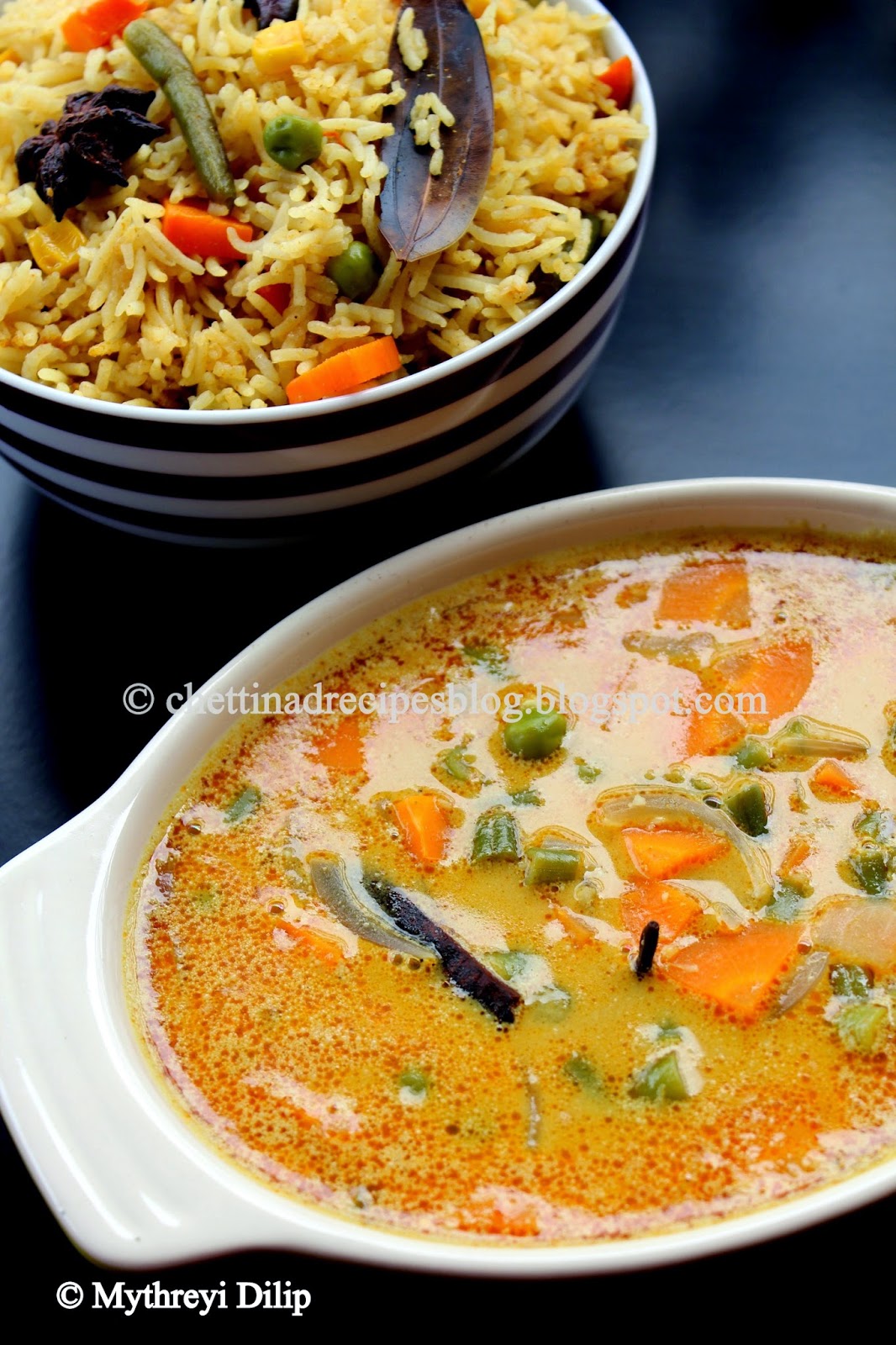 Chettinad Vegetable Kurma Recipe / Kaikari Kurma Chettinad Recipes