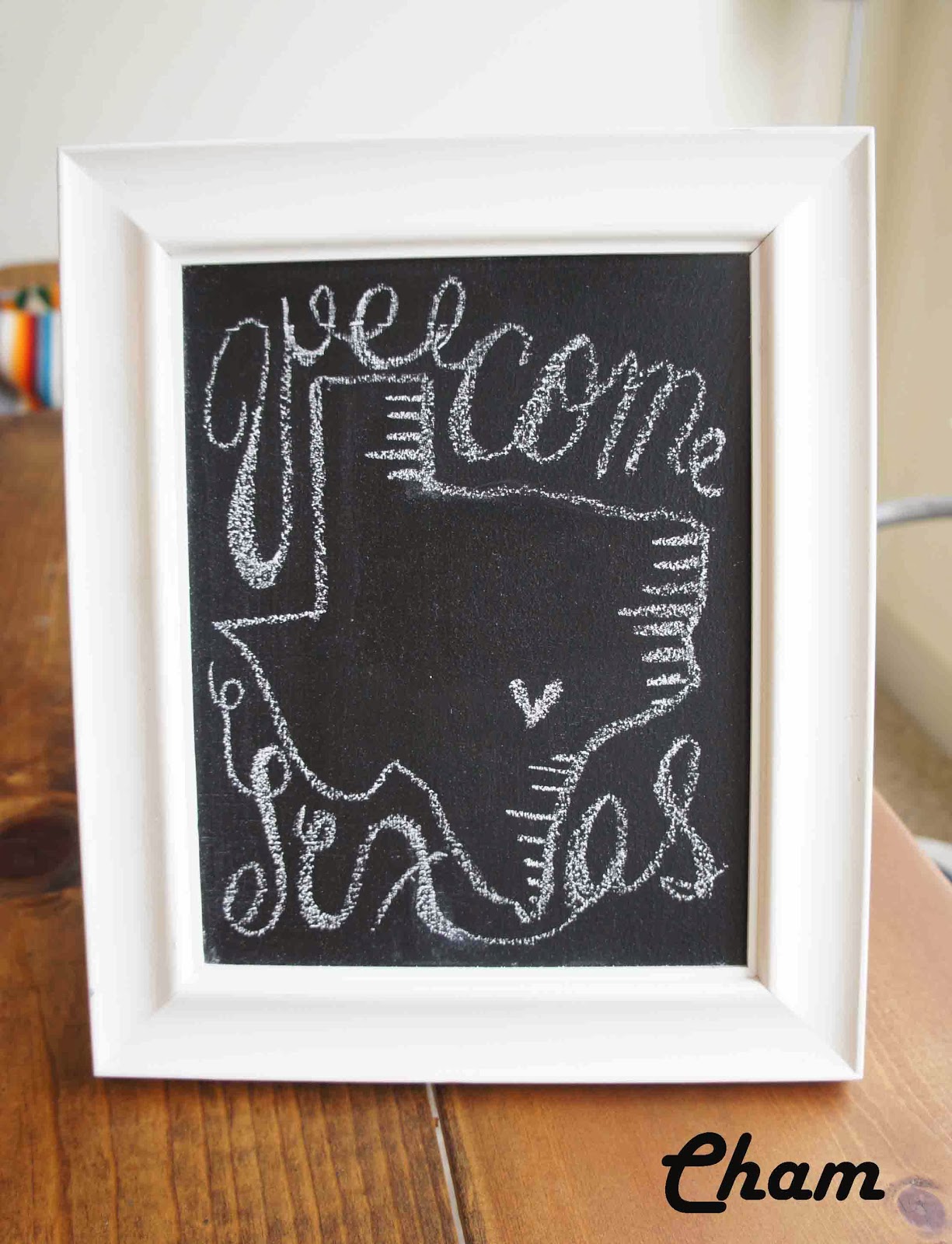 Easy DIY ; Chalk board drawing for your guest