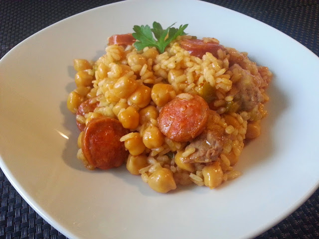 Arroz Con Garbanzos Y Chorizo
