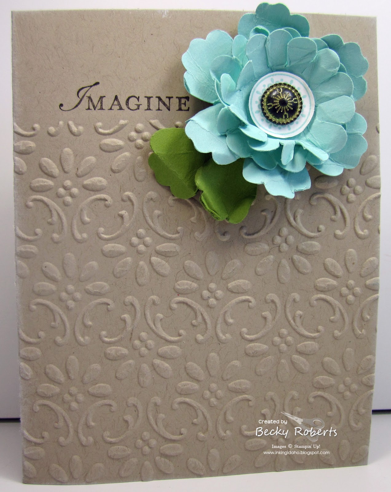 Inking Idaho Crumb Cake Embossing...Sounds Yummy!