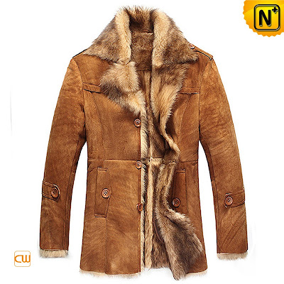 Mens Sheepksin Shearling Coat