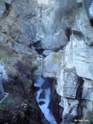 Saraswati river in Mana Village near Badrinath