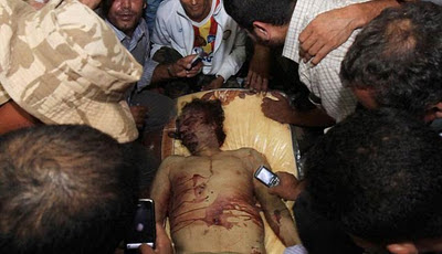 foto kahdafi tewas