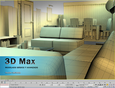modelo 3D max habitación muebles modelado malla diseño curso 3D modelo 3D max habitación muebles modelado malla diseño curso 3D