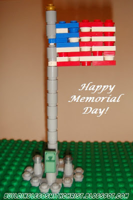 LEGO American Flag Creation, Memorial Day