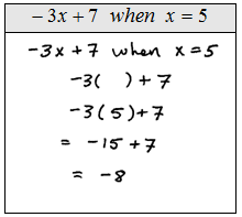 How do you evaluate algebraic expressions?