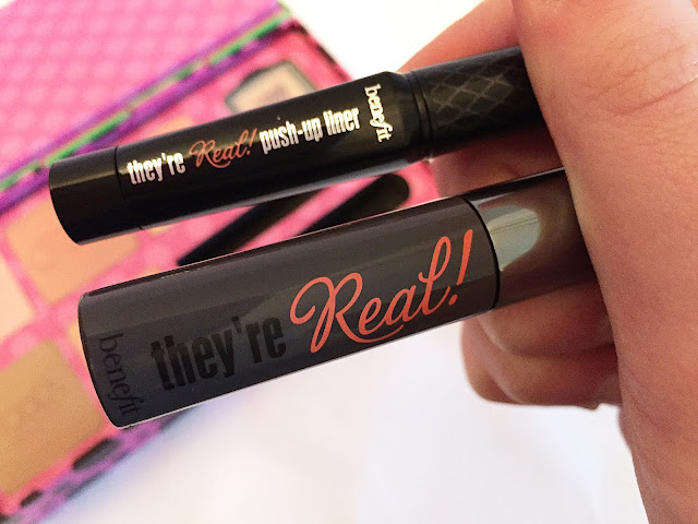 The set also contains a mini or the They're Real mascara and the They're Real Push Up eyeliner.