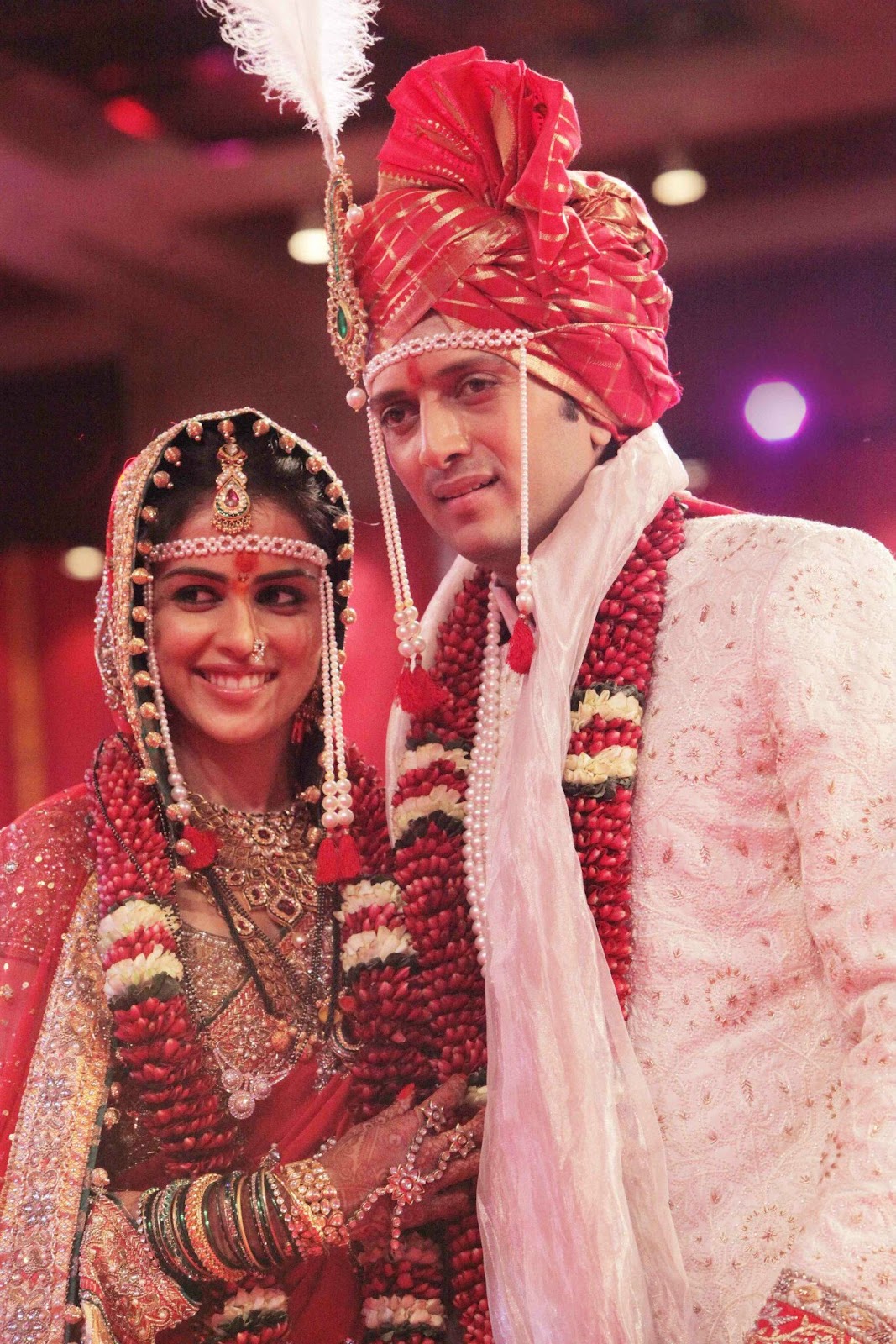 Actress Genelia, Ritesh Deshmukh Marriage Reception Photo : PHOTOSHOOT2012
