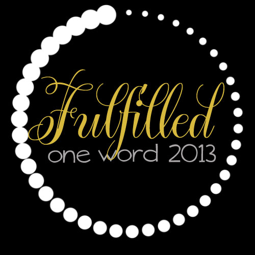 Me and hubby's one word for 2013