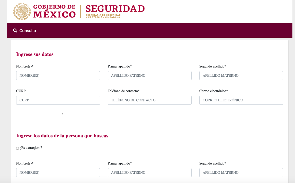 REGISTRO NACIONAL DE DETENCIONES