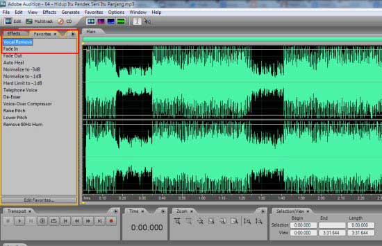 How To Remove Lyrics Vocal Singer In Song Using Adobe Audition