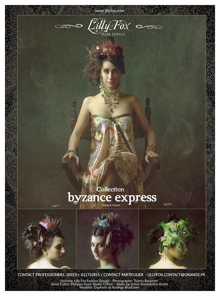 Publicité "Byzance Express" pour Lilly Fox Parution dans GAZELLE MAG - dec 2014