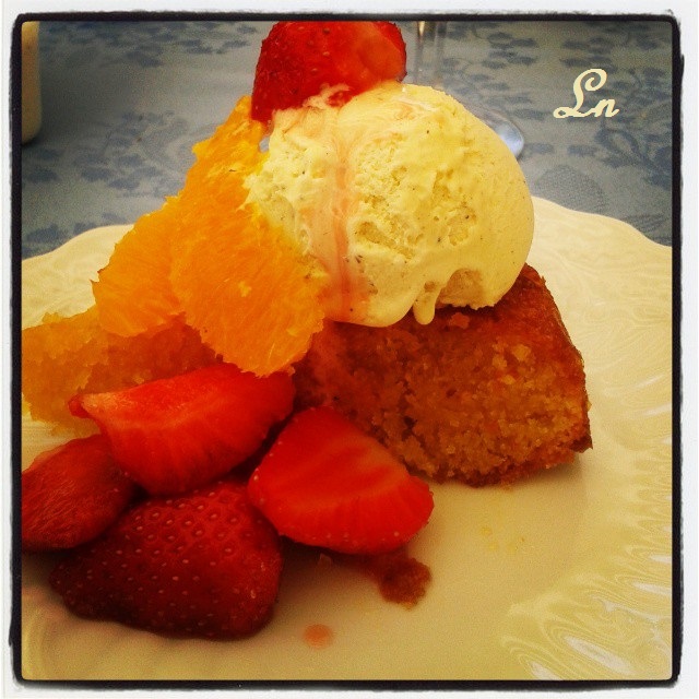 Keskonmangemaman? Orange polenta cake de Jamie Oliver