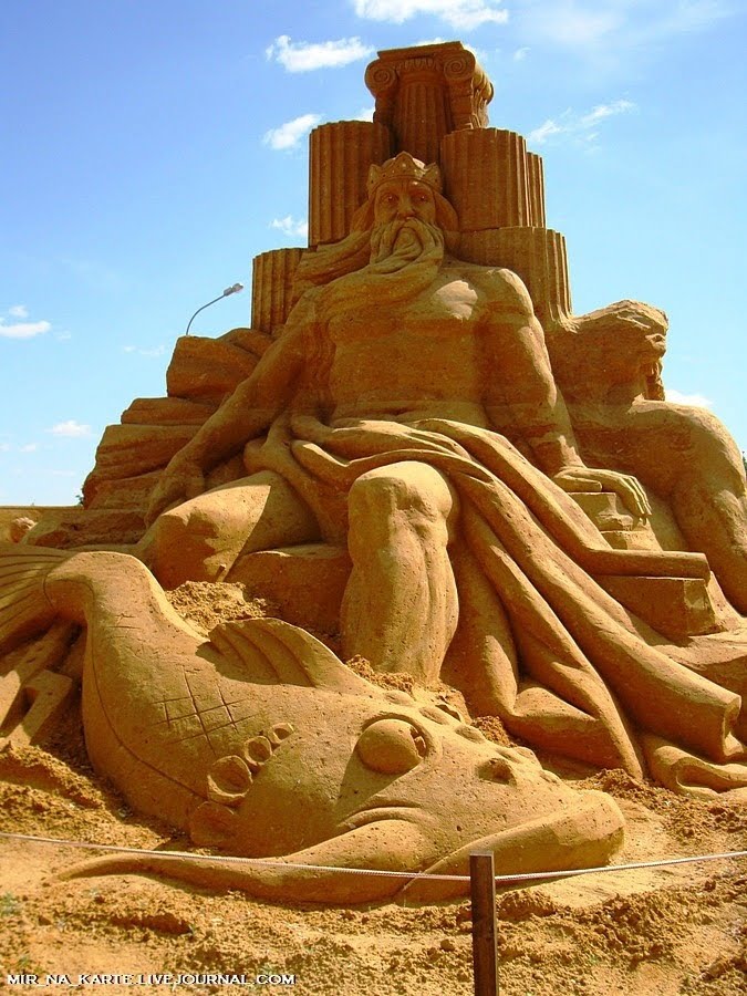 Great Roman Empire Sand Sculpture Exhibition in Russia