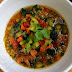 Spicy red lentil and vegetable soup