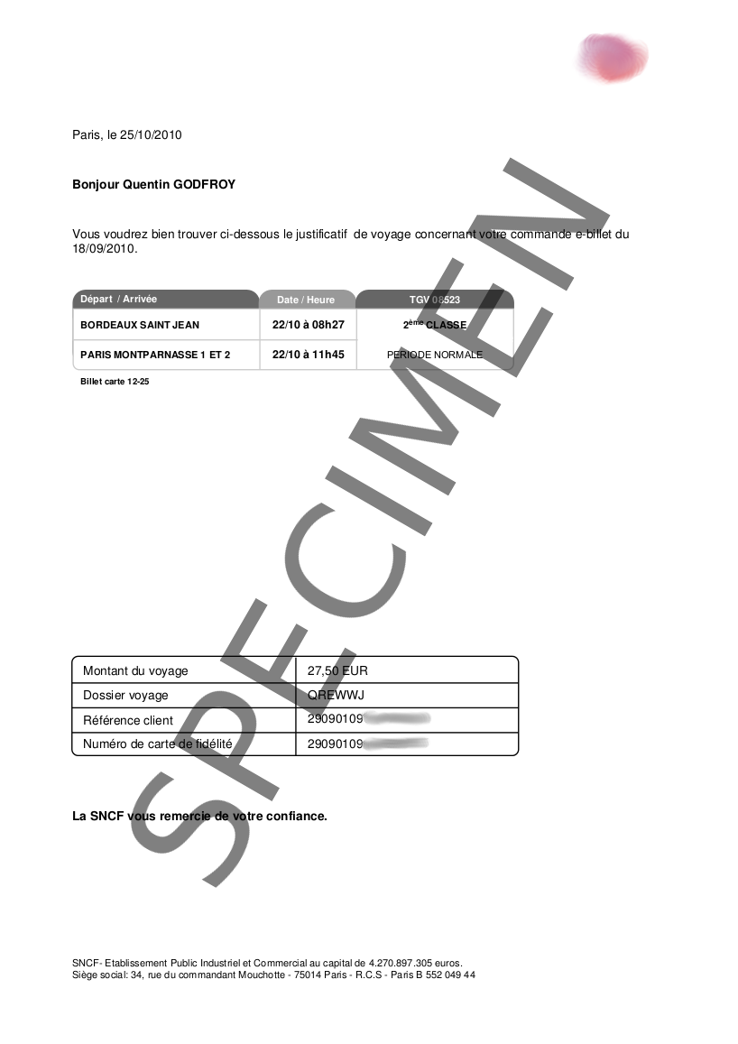 A Propos De Tarification Confirmations Memos Justificatifs
