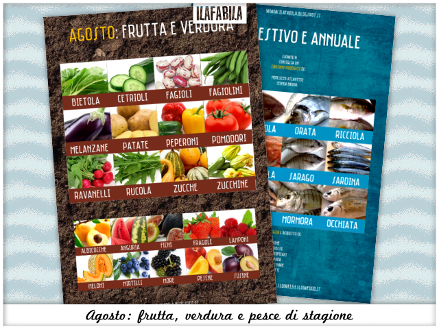 Agosto: frutta, verdura, pesce (e conserve) di stagione Agosto: frutta, verdura, pesce (e conserve) di stagione
