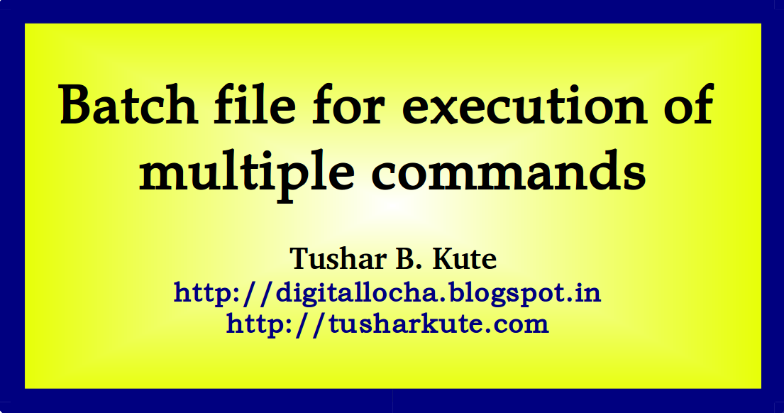 run-multiple-commands-in-batch-file