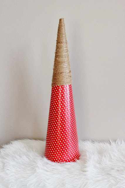 Red polka dot wrapping paper