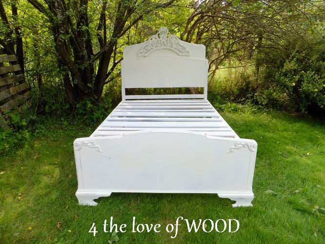 4 the love of wood UPDATING A VINTAGE BED FRAME