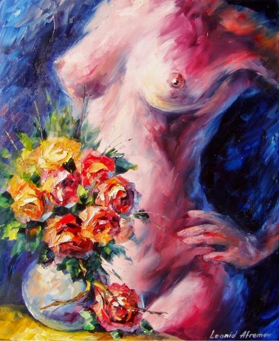 Leonid Afremov deviantart pinturas impressionistas mulheres sensuais