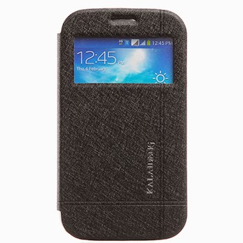 KLD Iceland II Series Window View Stand Leather Case Cover for Samsung Galaxy Grand Neo I9060 I9062 / Grand I9080 I9082 I9118 - Black KLD Iceland II Series Window View Stand Leather Case Cover for Samsung Galaxy Grand Neo I9060 I9062 / Grand I9080 I9082 I9118 - Black
