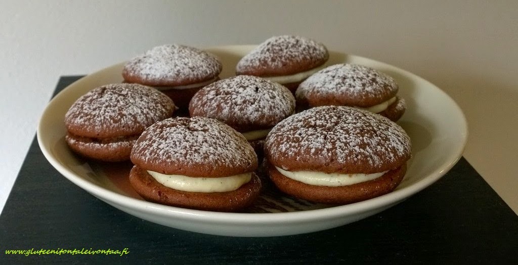 Gluteenittomat whoopie-leivokset
