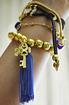 Mix de pulseiras com tassel pulseiras com tassel