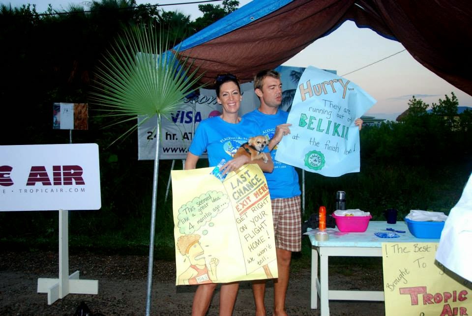 Remax Vip Belize:  Placencia Marathon Obnoxious signs about beer