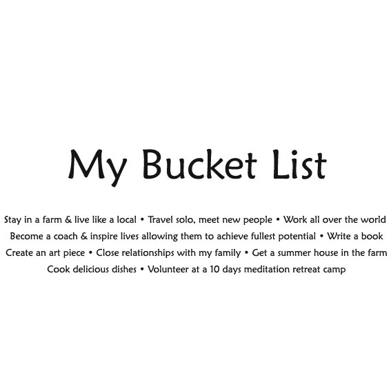 My Bucket List Quotes. QuotesGram