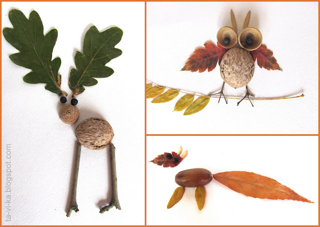поделки из природных материалов nature craft animals