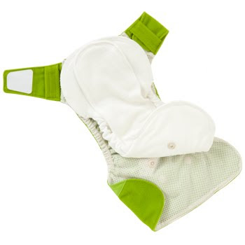 GroVia Shell Set/AI2 Diaper - open view