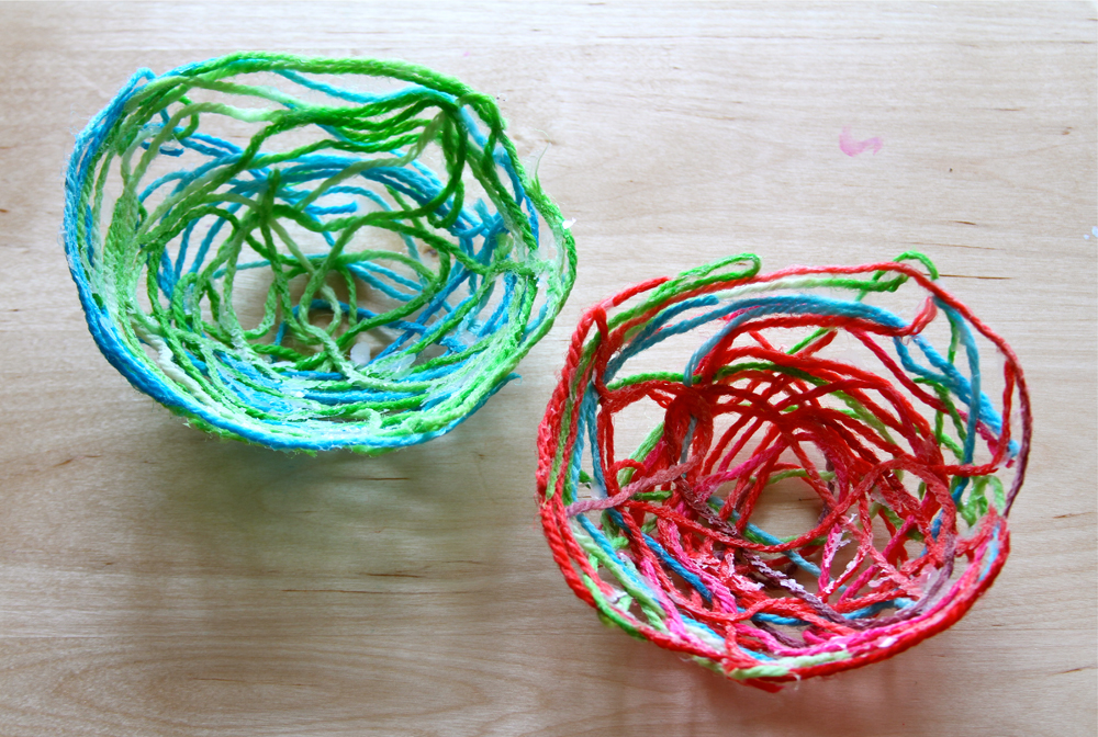 Holly's Arts and Crafts Corner 2012 Mommy Art CampYarn Bird Nests
