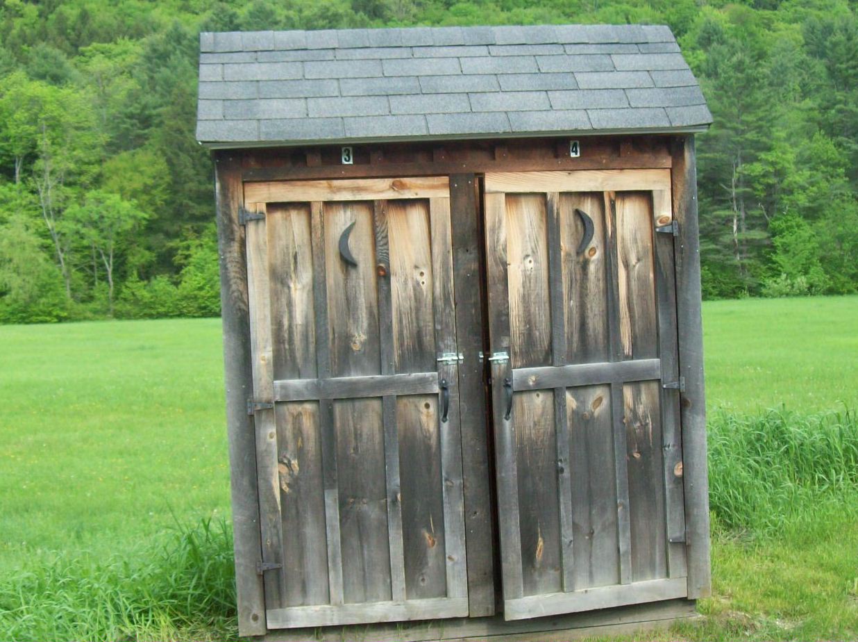 Life in a Deer Yard PRIVY THE OLE OUTHOUSE (2 SEATER)