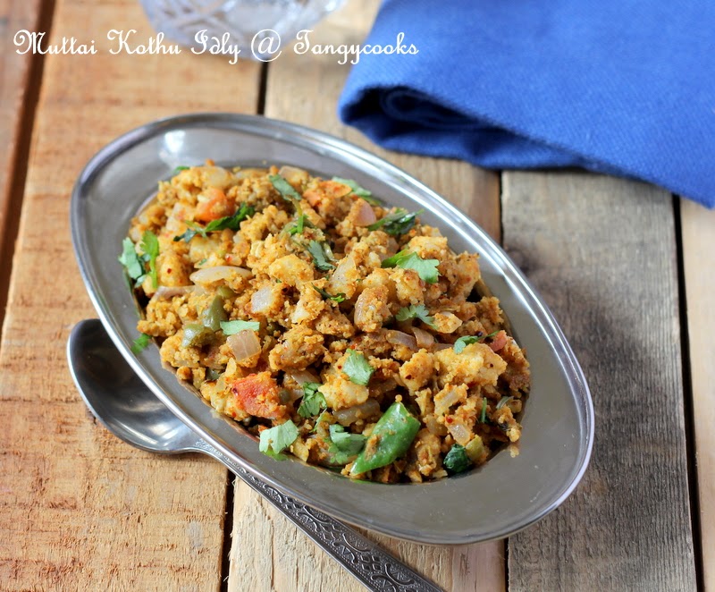 CONCOCTIONS OF A COOKAHOLIC !!! Egg Kothu Idly/Mutta IdlyMadurai Special