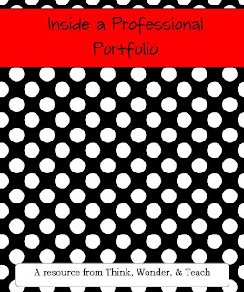 teacher's portfolio, how to create a portfolio for a teaching interview, portfolio for a teacher, giveaway