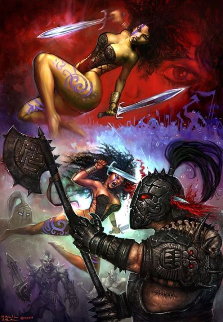 Halil Ural mrdream deviantart ilustrações fantasia arte conceitual Duas espadas Halil Ural mrdream deviantart ilustrações fantasia arte conceitual Duas espadas