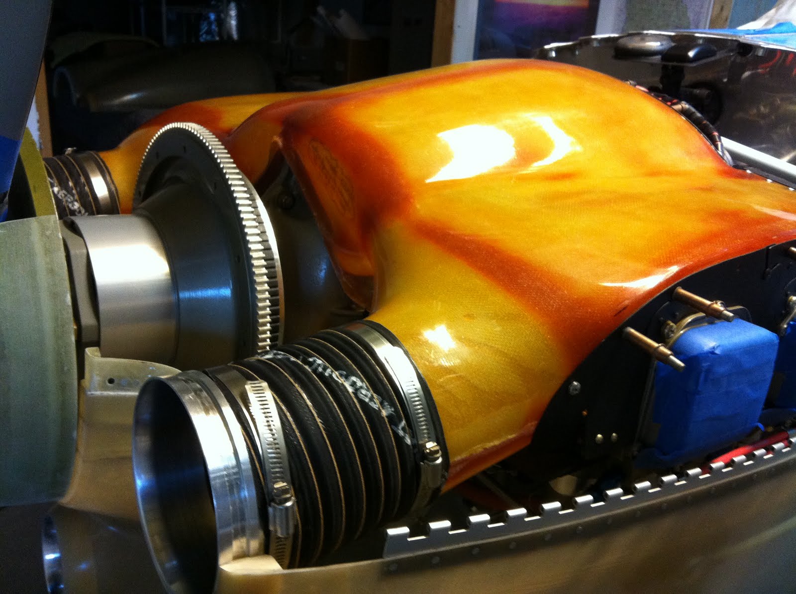 to JT's RV8 Aircraft Factory! Plenum Intake Tubes