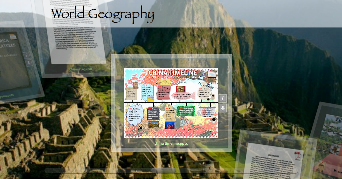 D.A.T.A. Scholars World Geography PORTFOLIOS!