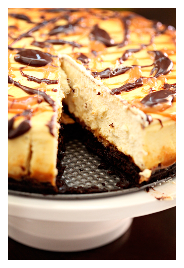Eat Mom's Brownie Caramel Fudge Cheesecake