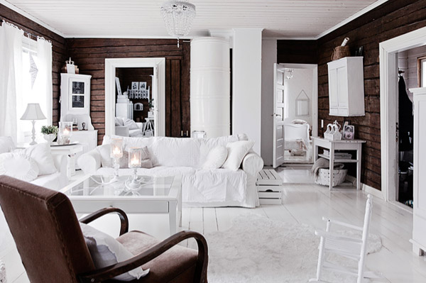 Country House With Lots Of White Interior Design Ideas