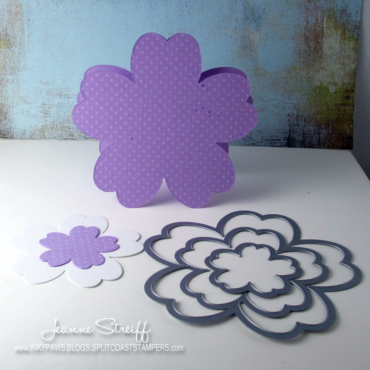 Sizzix Die Cutting Inspiration and Tips Framelits Flower Card