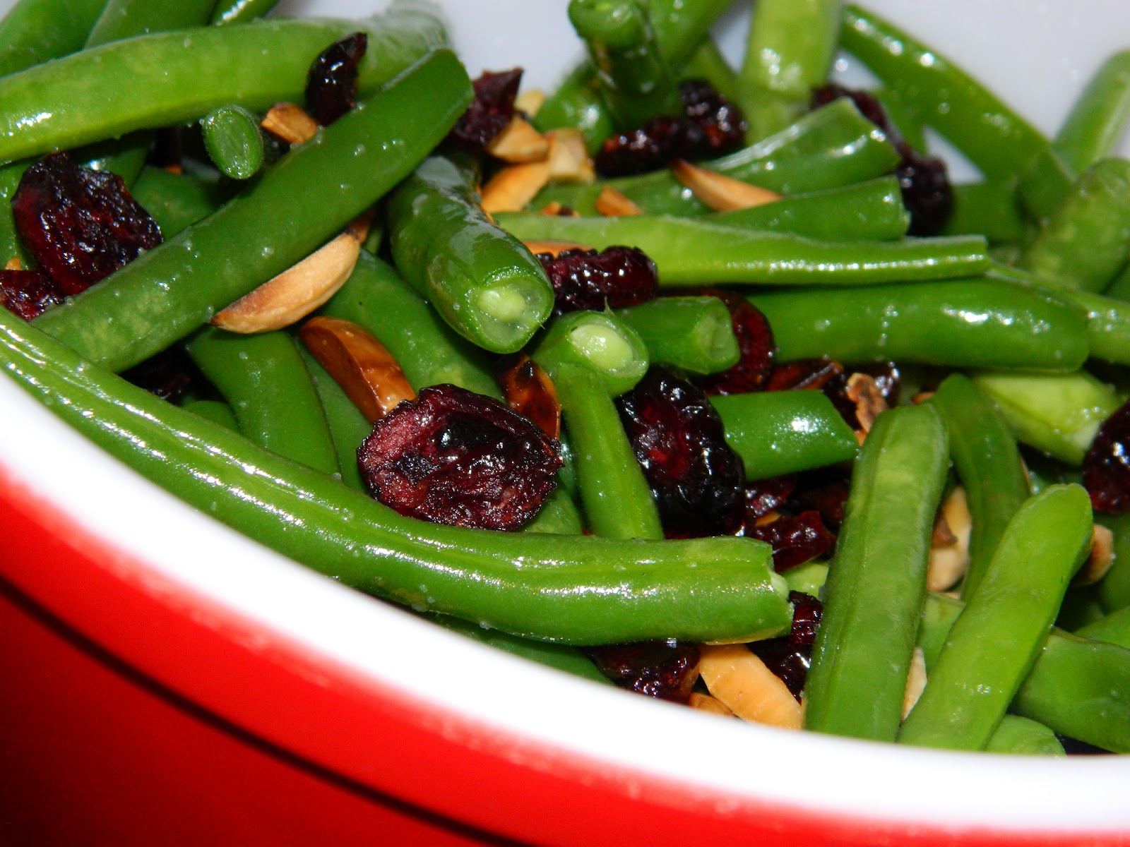 I Knead to Bake Cranberry Almond Green Beans