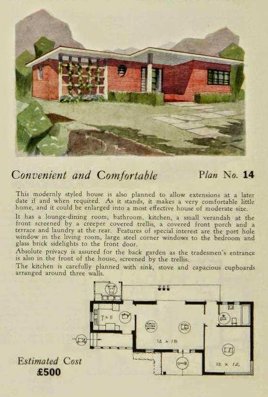 brickhouse2.jpg 553×819 pixels Vintage house plans, How to plan, Mid
